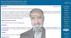 Desktop Screenshot of hayrettinkaraman.net