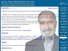 Tablet Screenshot of hayrettinkaraman.net